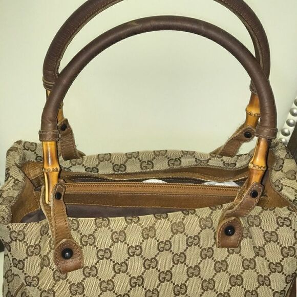 Gucci tote with bamboo handles - Picture 13 of 16